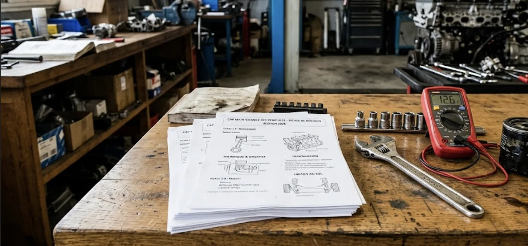 Cours CAP Mécanique Auto en PDF : les 18 fiches réunies ici