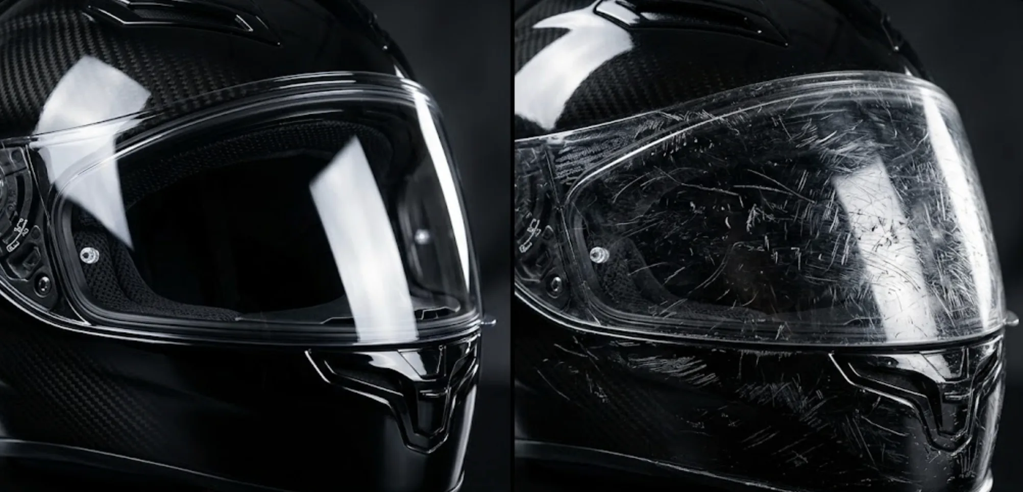 Comparaison casque moto neuf versus usé durée de vie 5 ans