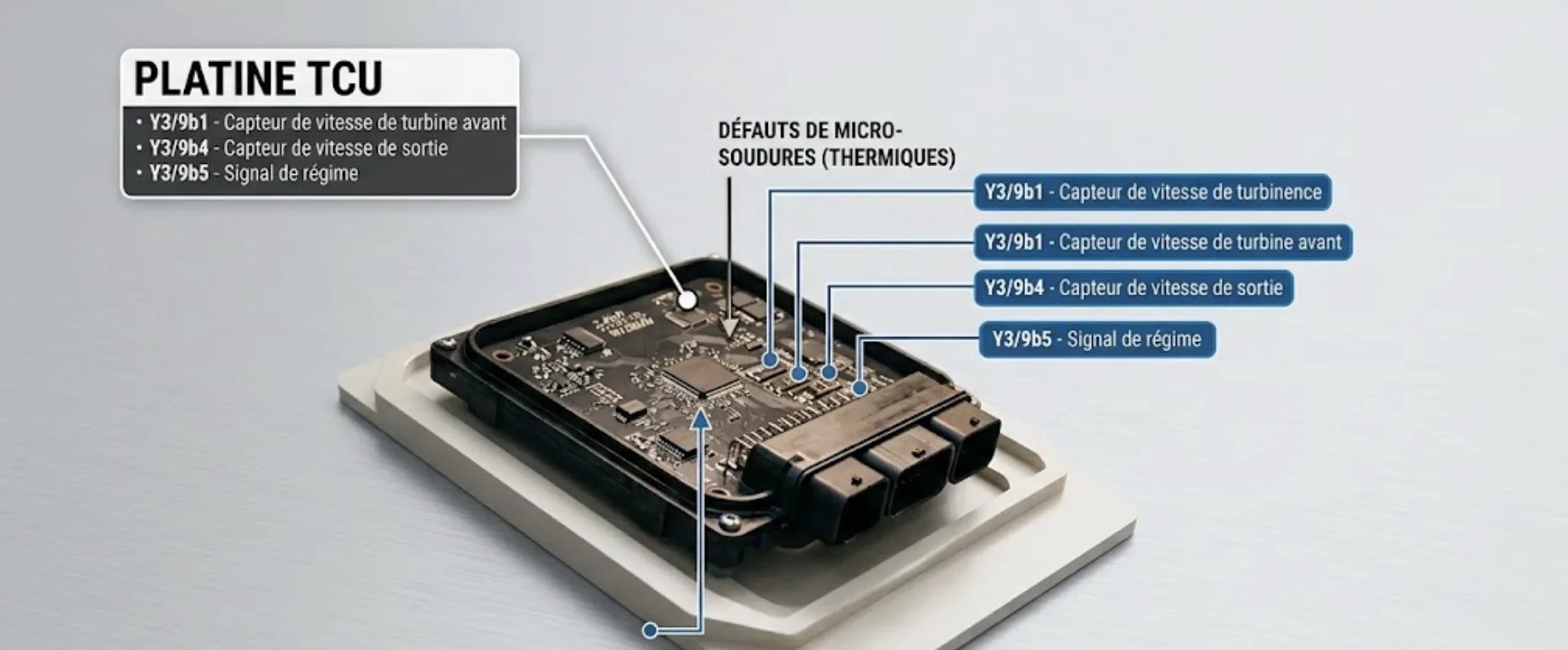 Réparation de la platine de boîte automatique Mercedes : comment éviter le remplacement complet ?